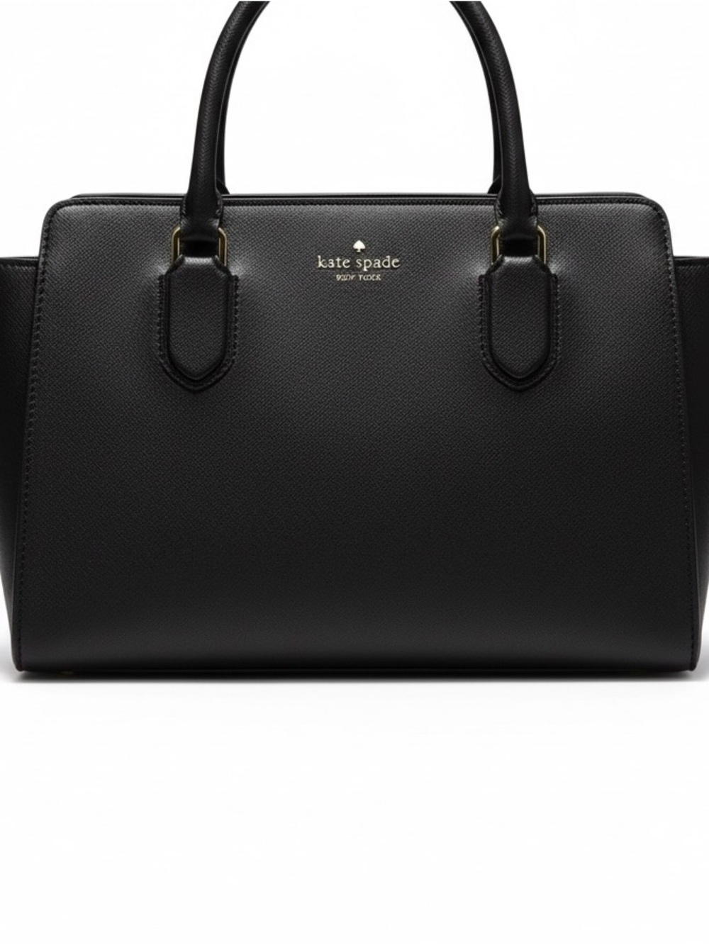 kate spade Black Leather Top-Handle Satchel Laurel Way bag